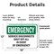 Signmission Service Disconnects Shut Off All In Event, 18 in W x Rectangle, Plastic OS-2PACK-EM-P-1218-L-10419 - alternate 6